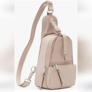 NWT $168 Calvin Klein Shay Nylon Top Buckle Sling Bag